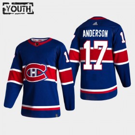 Montreal Canadiens Hockeydrakt Josh Anderson 17 2020-2021 Reverse Retro Authentic - Barn